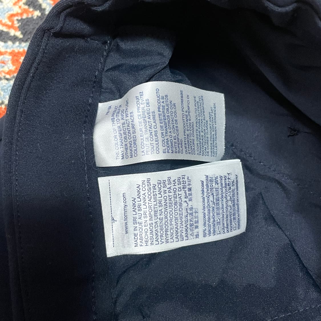 타미힐피거 네이비 밴딩슬랙스 팬츠 남성36/32 상품이미지3