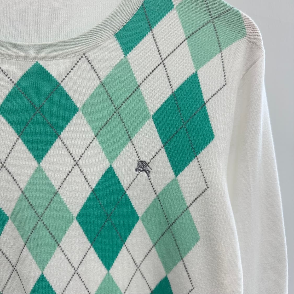 버버리 아가일 로고 니트 상품이미지3