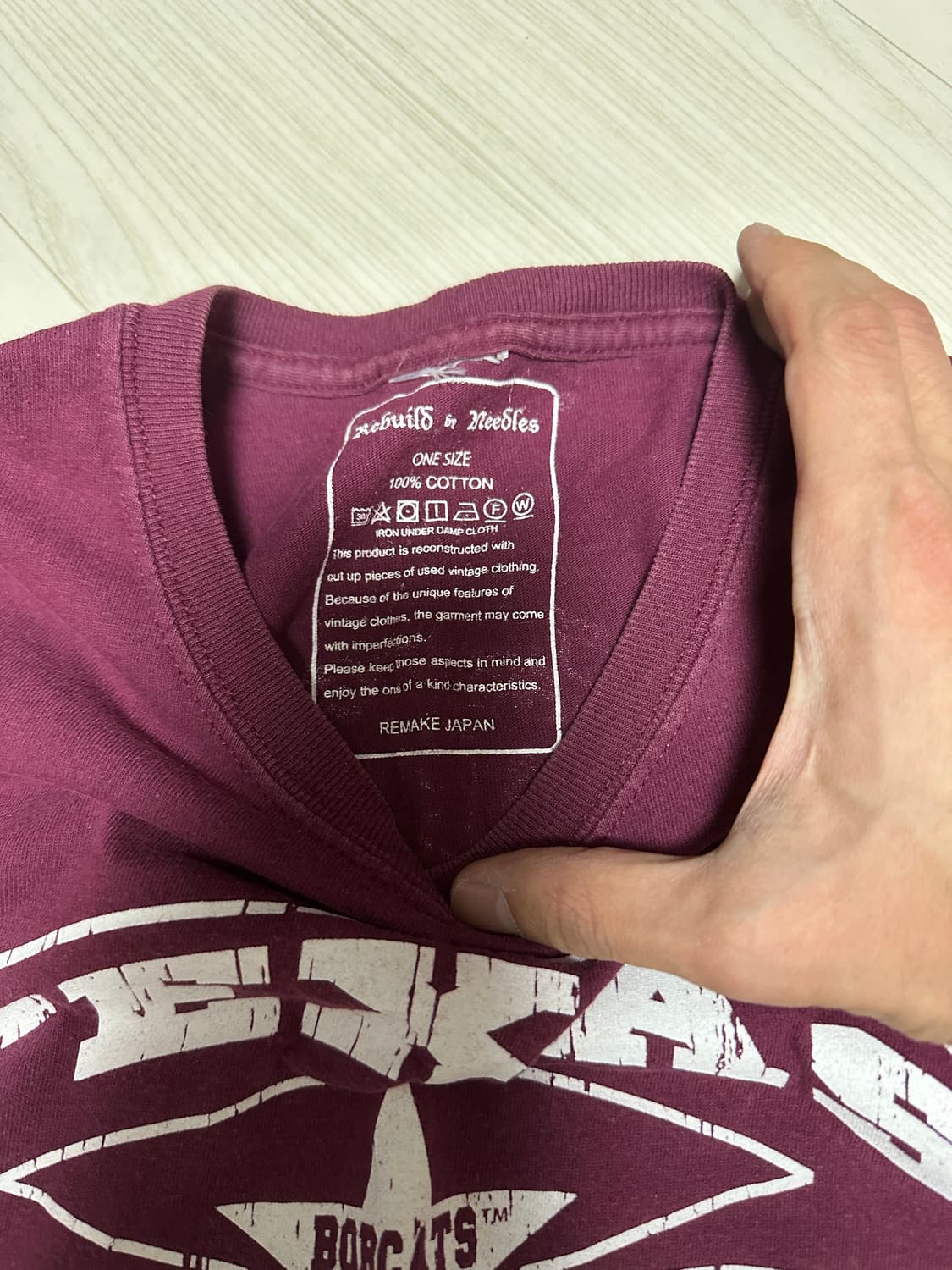 Rebuild by Needles 리메이크 티셔츠 리빌드 바이 니들스 티 상품이미지2
