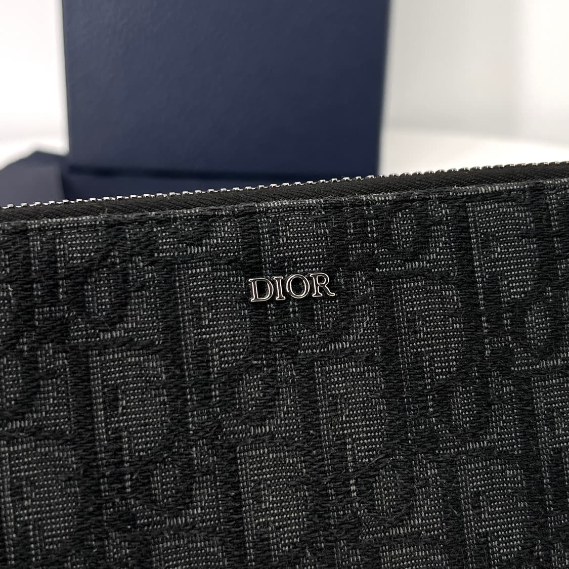 디올 오블리크 자카드 지퍼돌이 장지갑  상품이미지5