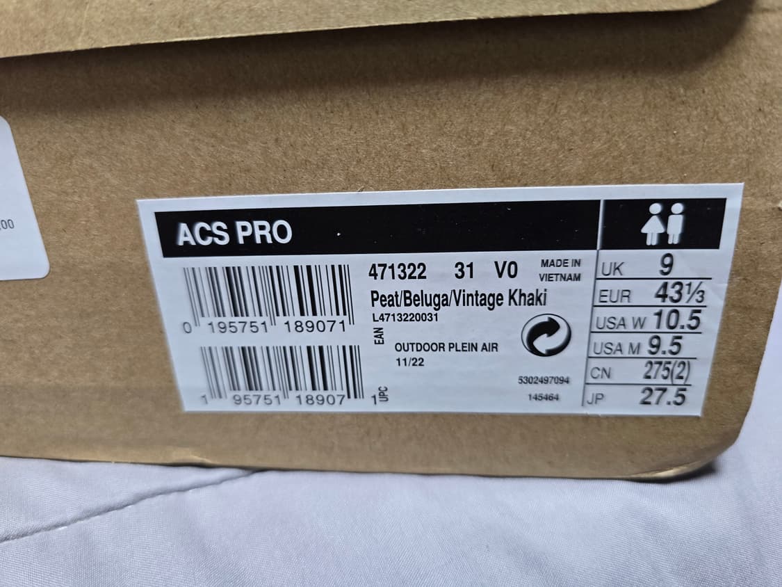 살로몬 ACS PRO 벨루가 275사이즈 새상품 팝니다. 상품이미지2
