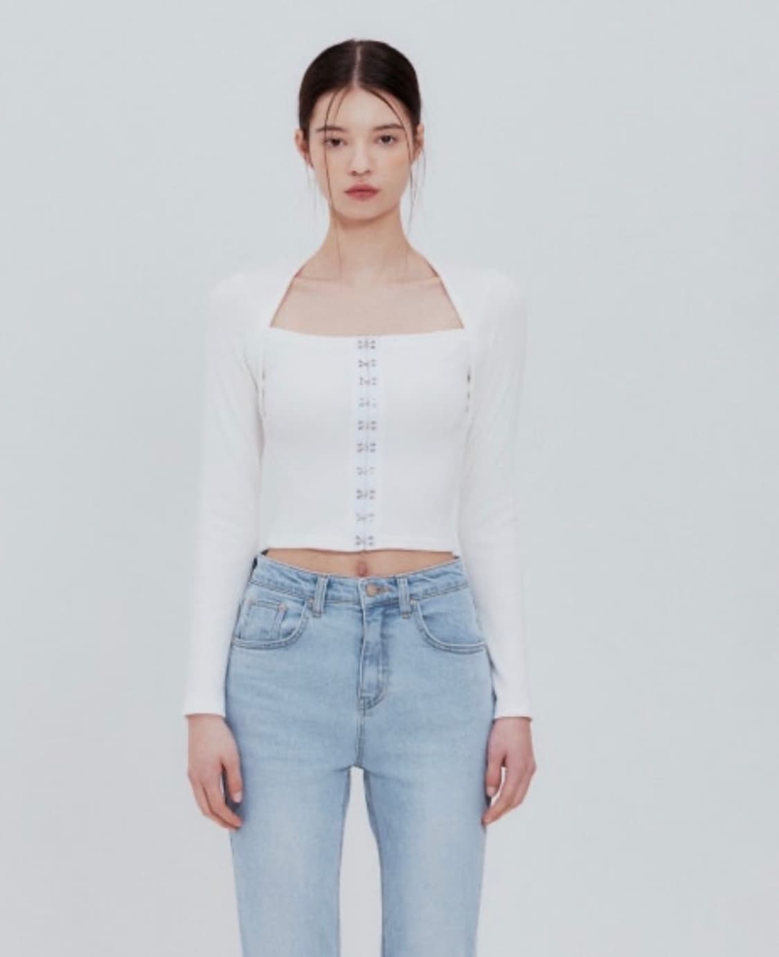 (택포) 낫유어로즈 후크 스퀘어 탑  상품이미지1