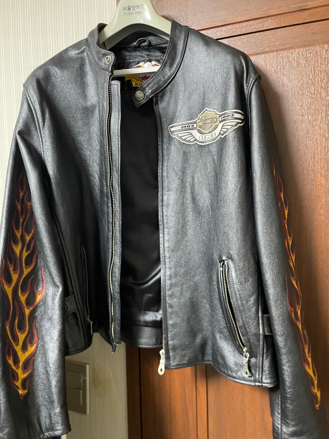 할리데이비슨 플레임 레더 자켓 상품이미지1