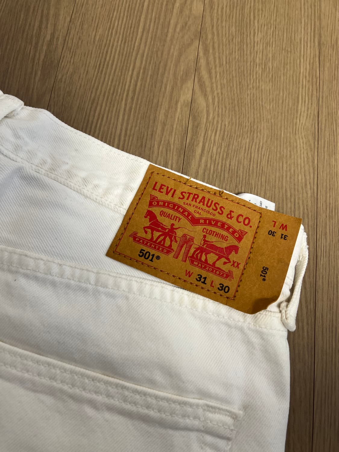 리바이스 501 화이트 상품이미지3