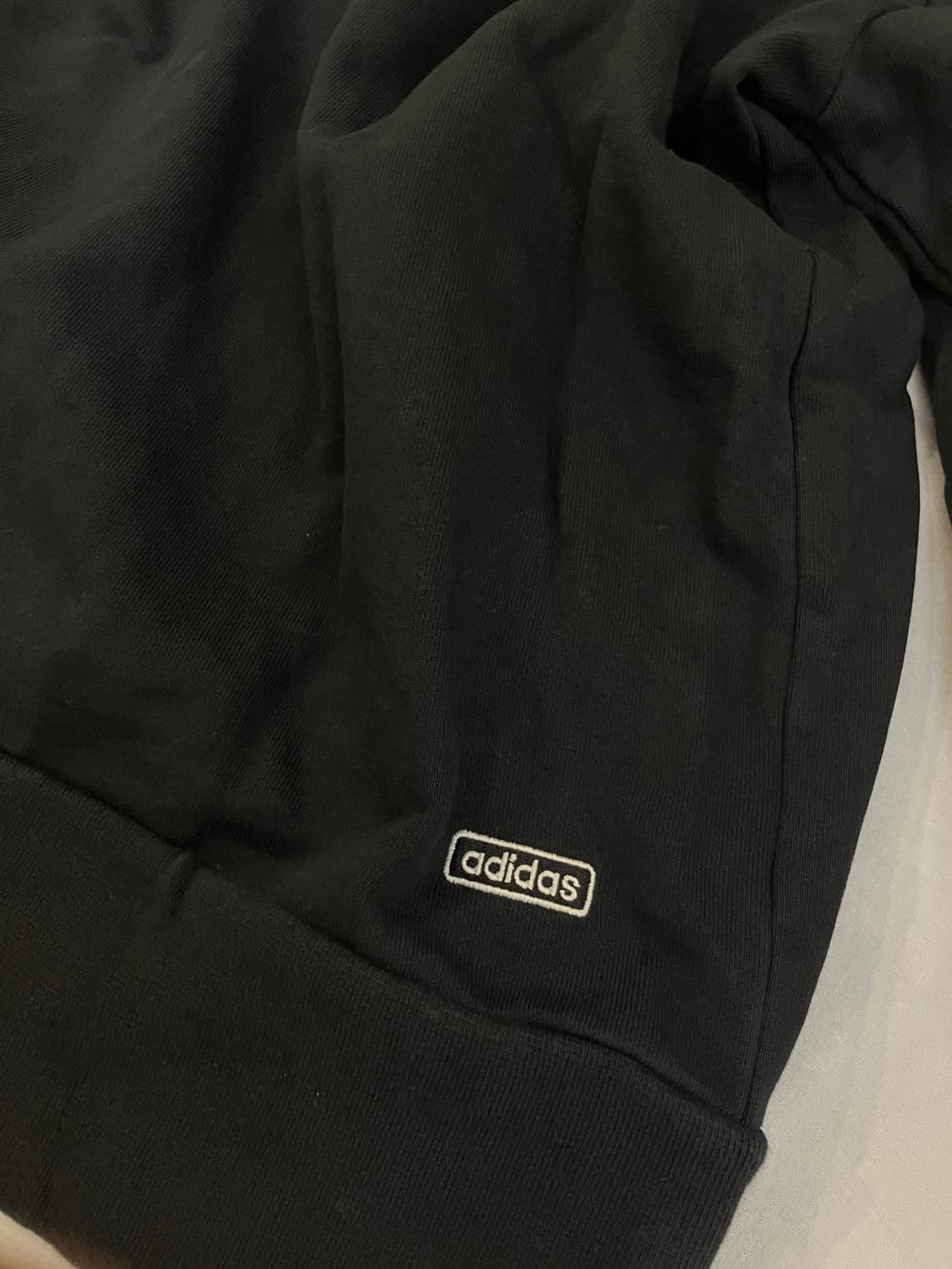 00s 아디다스 일본판 스펠아웃 삼선 코튼 져지 블랙 상품이미지3