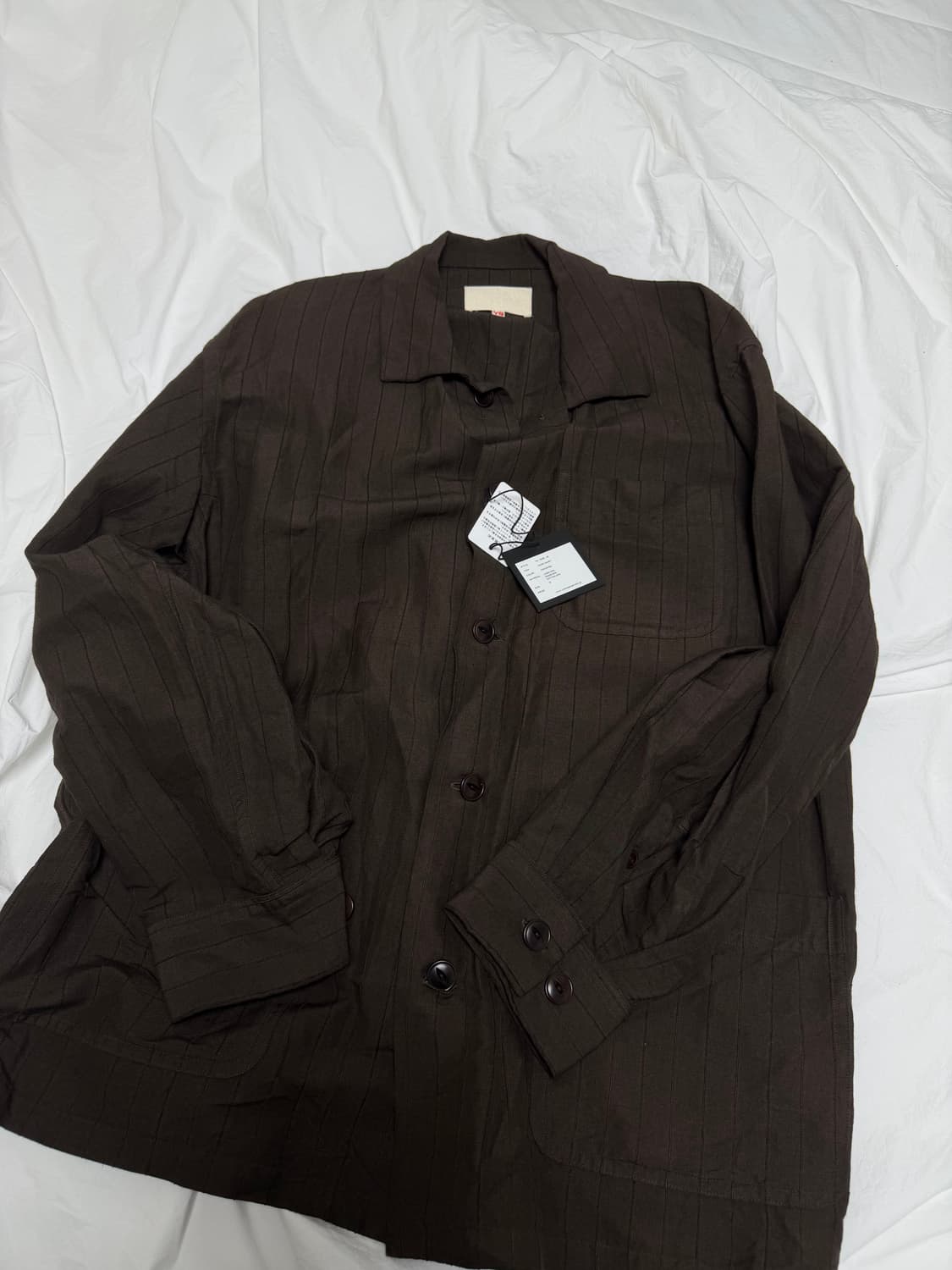 요코사카모토 워크셔츠자켓 카키시부 상품이미지4