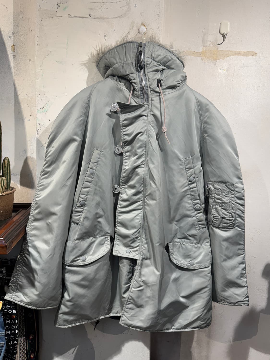 N-3B Al.PHA silver puffer jacket 상품이미지1