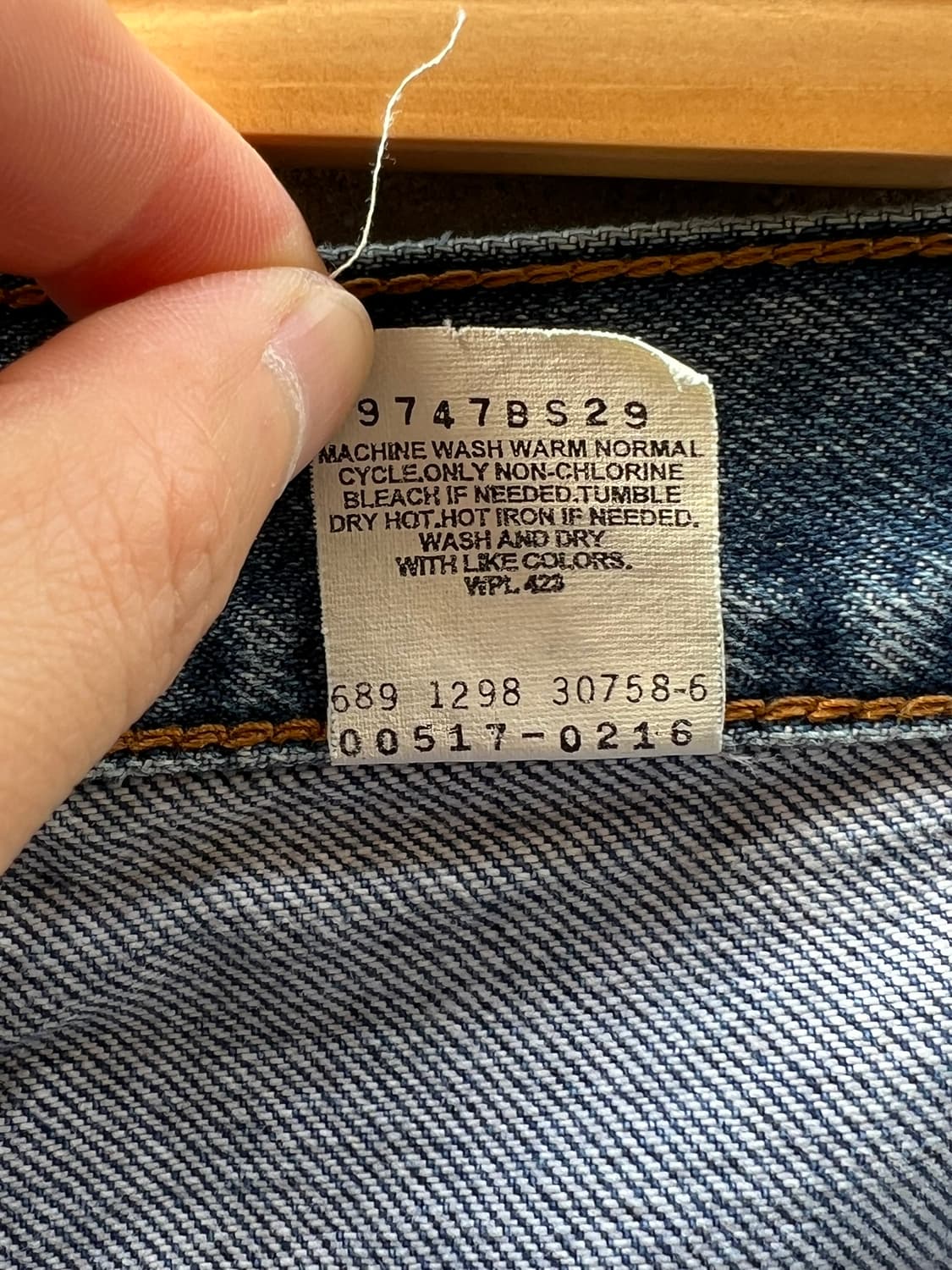 90's [33x30] 리바이스 517 부츠컷 빈티지 데님 팬츠 상품이미지9