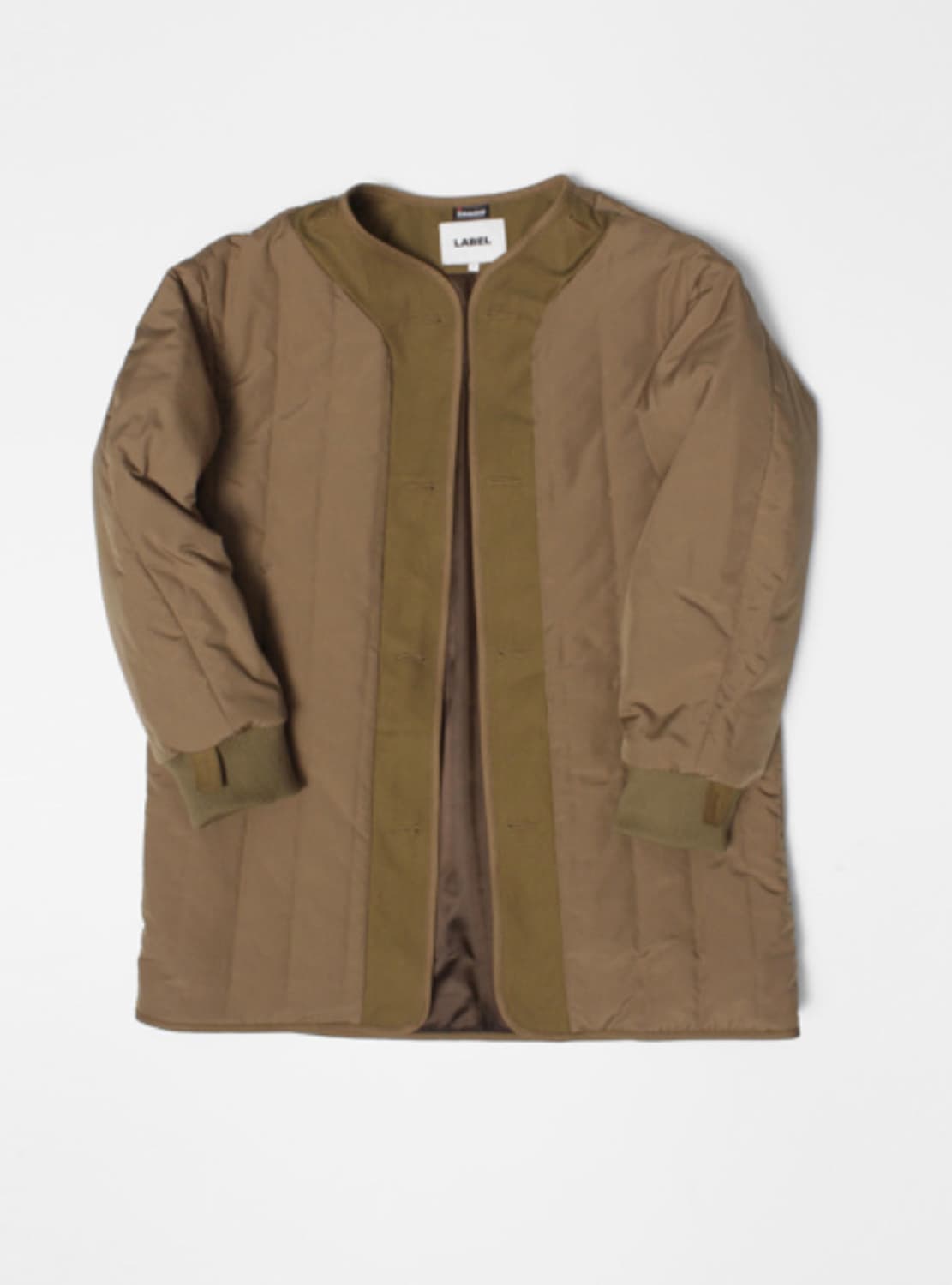 1 라벨아카이브 패디드 롱 피쉬테일 파카 자켓 코트 카라멜 브라운 상품이미지3