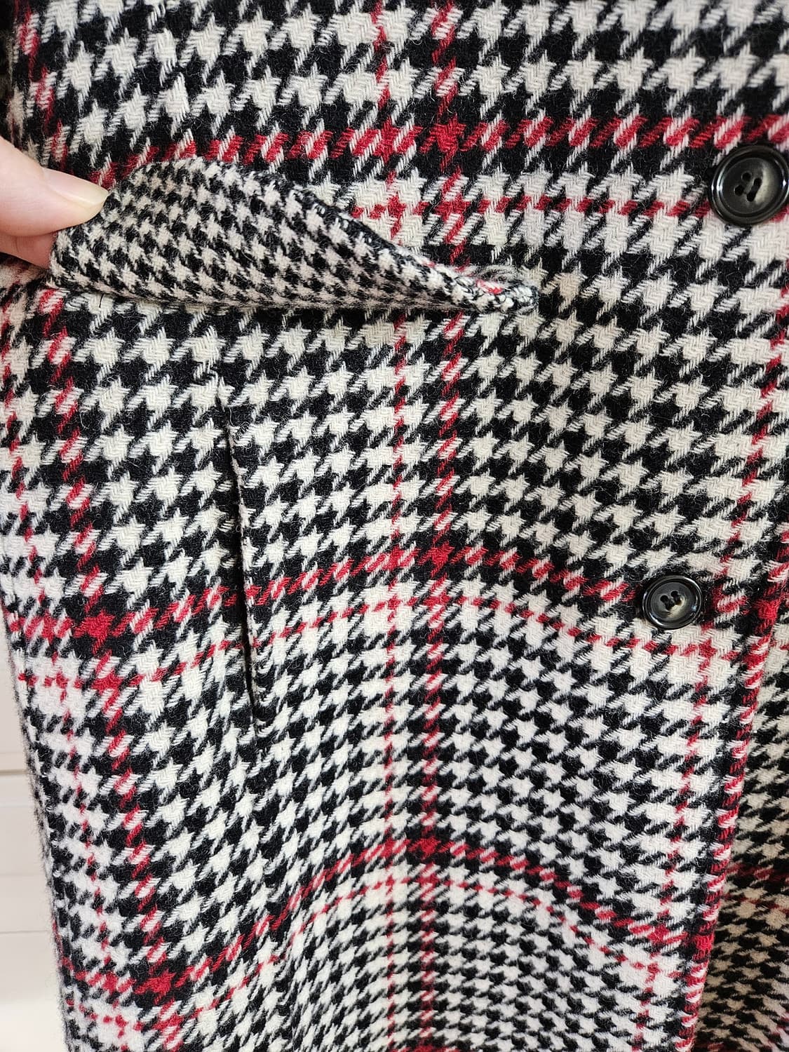 [130] 헤지스 키즈 하운드체크 코트  상품이미지6