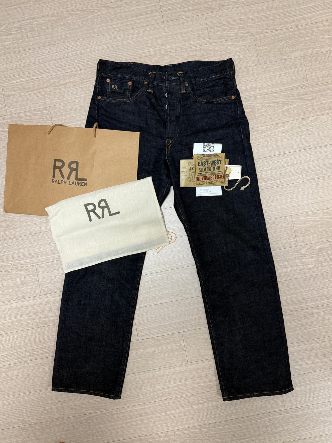 RRL 빈티지파이브포켓 원워시 이스트웨스트 30/30 상품이미지1