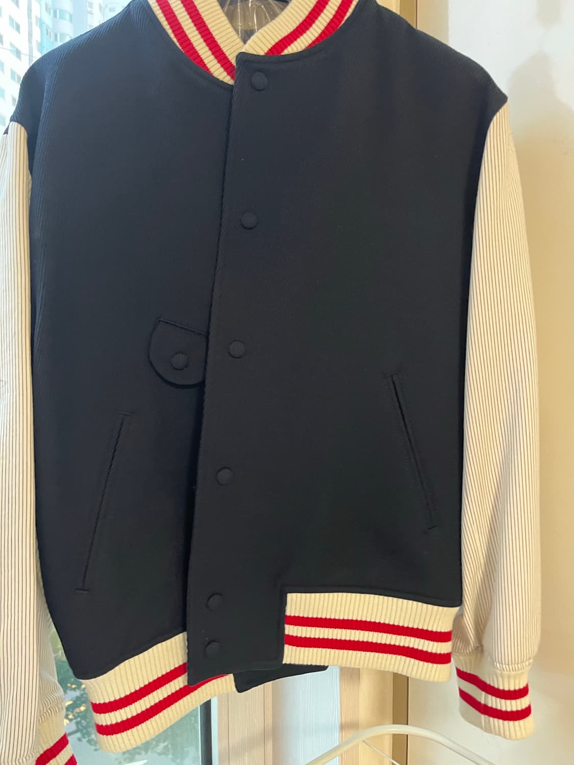STU Embroidery Wool Stripe Varsity Navy 상품이미지5