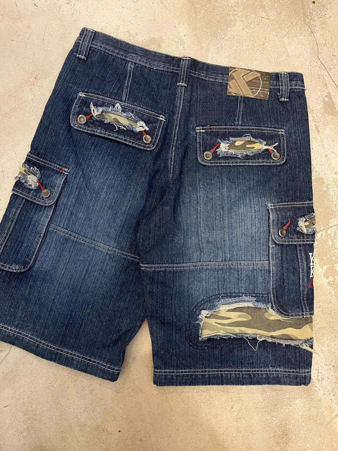 빈티지 칼카니 데님 카고 상품이미지2