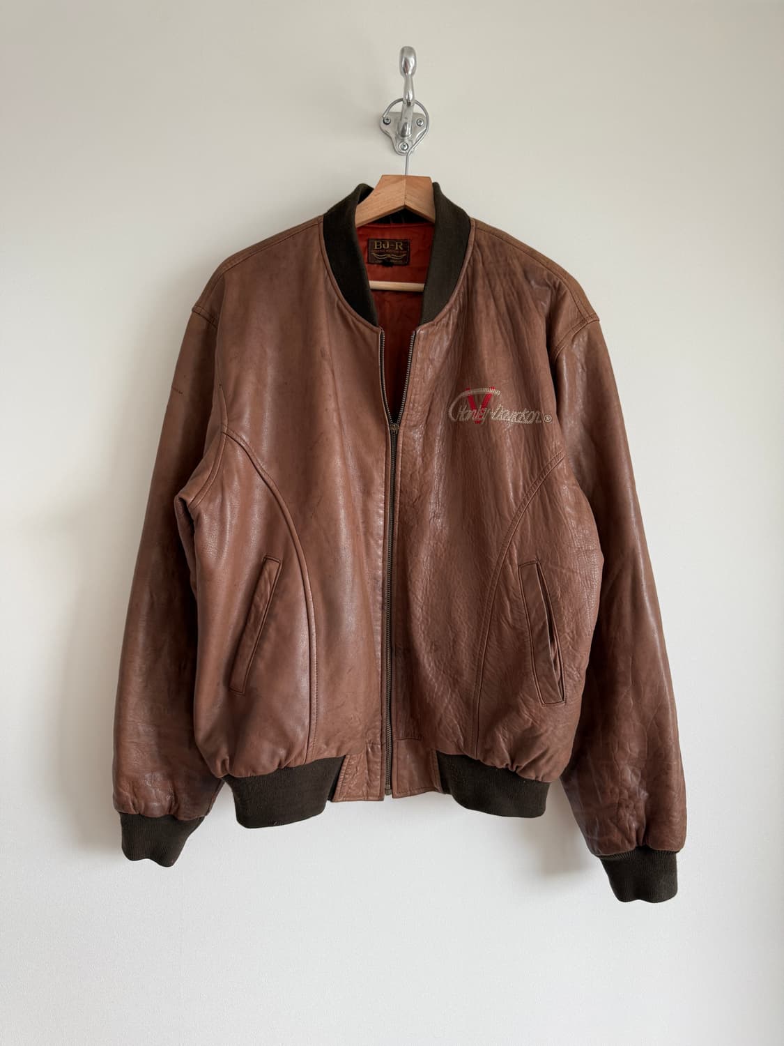 Pre owned 레더 스타디움 자켓 상품이미지1