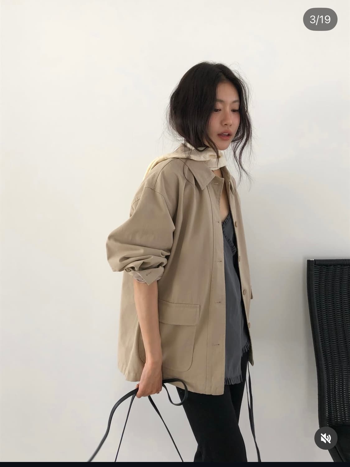 언더비 트렌치코트 + 포에토 머플러 set 상품이미지1