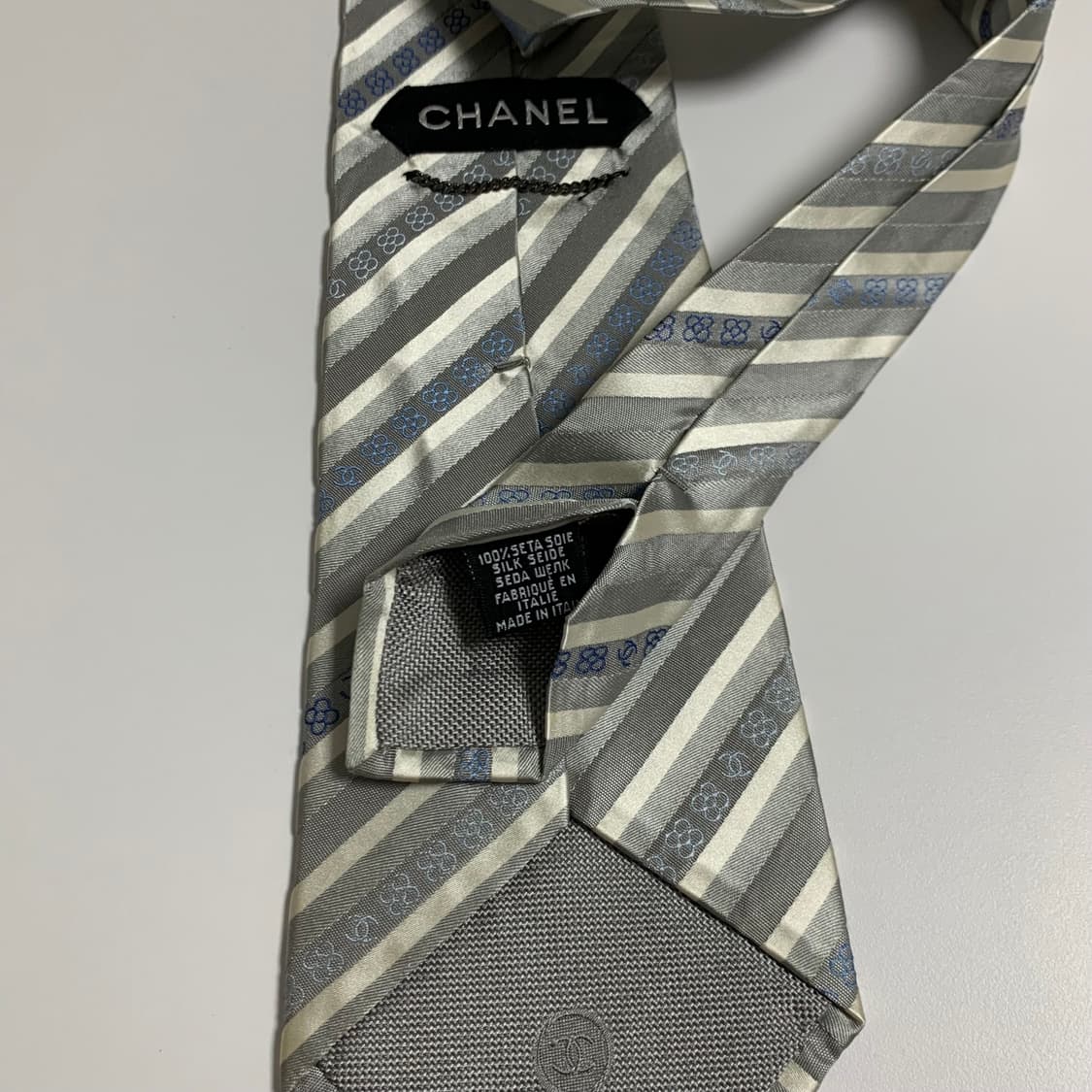 샤넬(CHANEL) 스트라이프 넥타이 명품 A+등급 상품이미지8