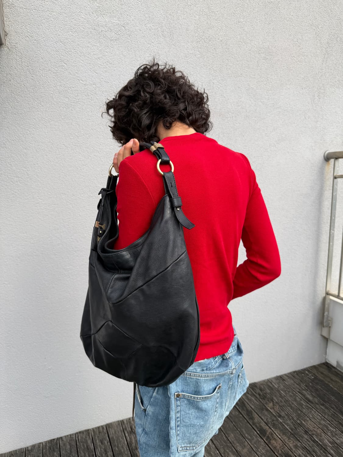 빈티지 막스마라 레더 호보백 상품이미지1