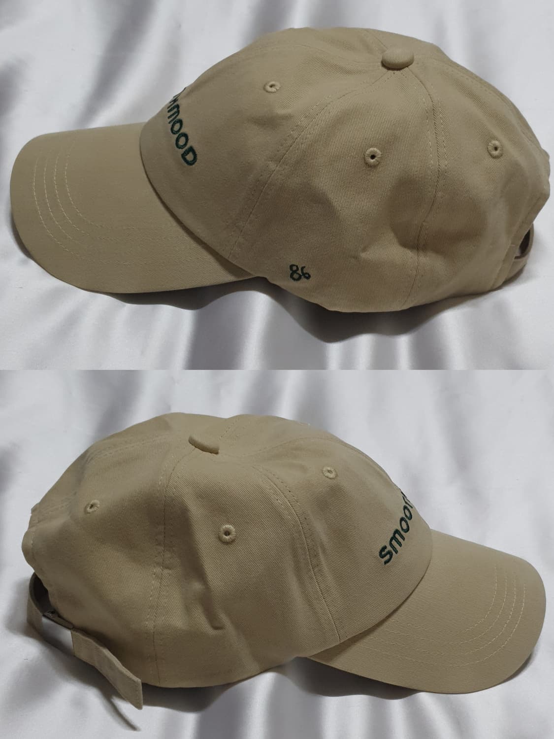 베이지 스무드무드  로고 볼캡 모자 상품이미지4