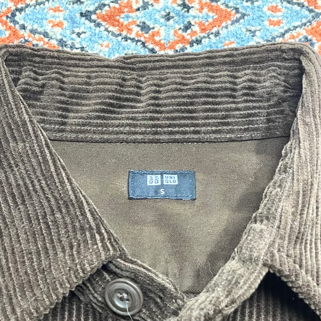 유니클로 브라운 골덴 포켓 셔츠 남성S  상품이미지3