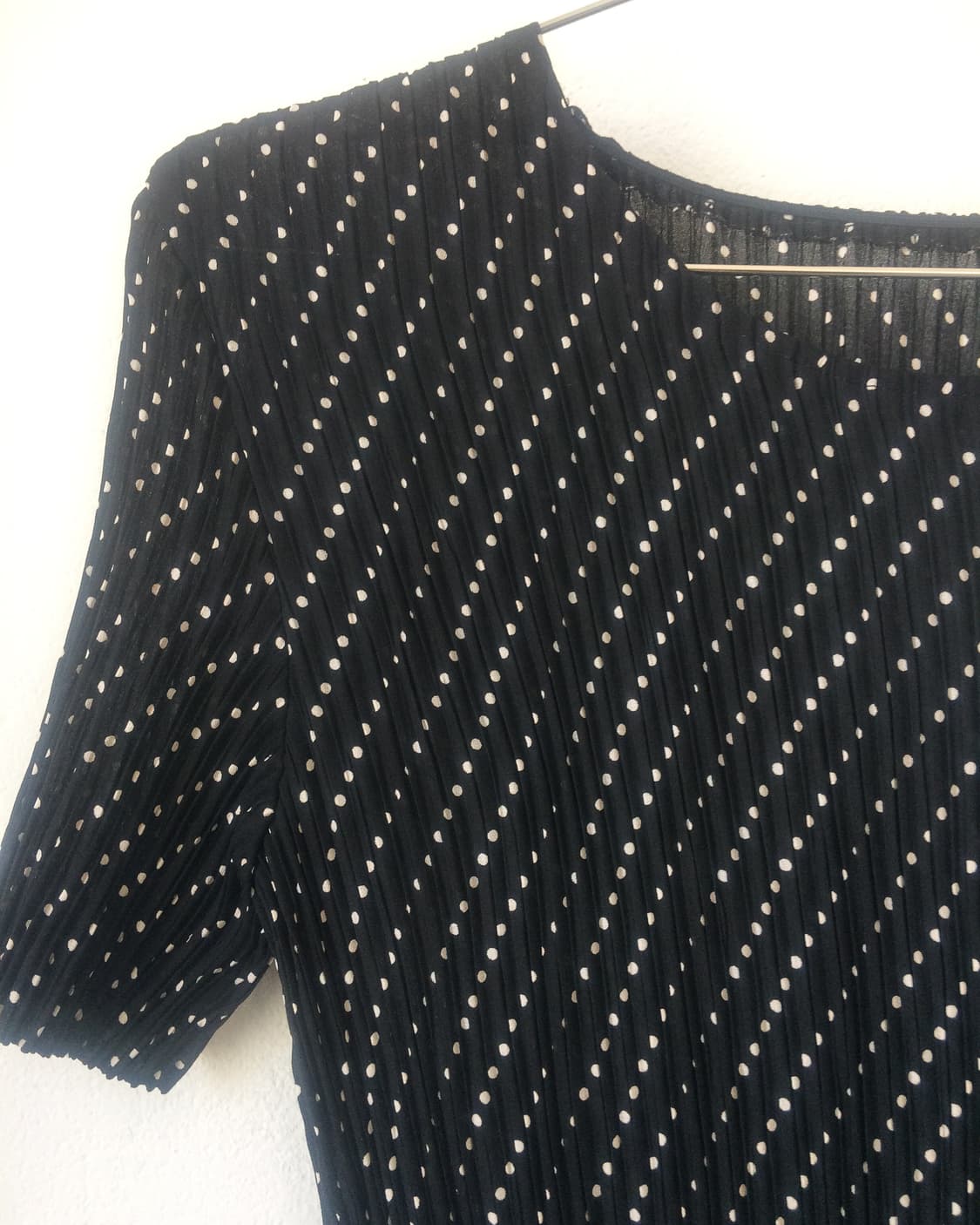 Dot pattern pleats onepiece 상품이미지7