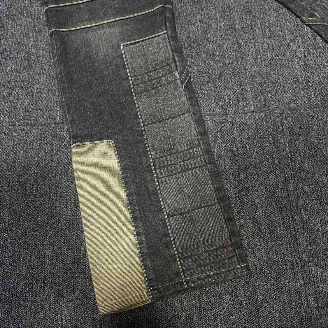 PPFM 패치워크 디테일 데님 팬츠 상품이미지4