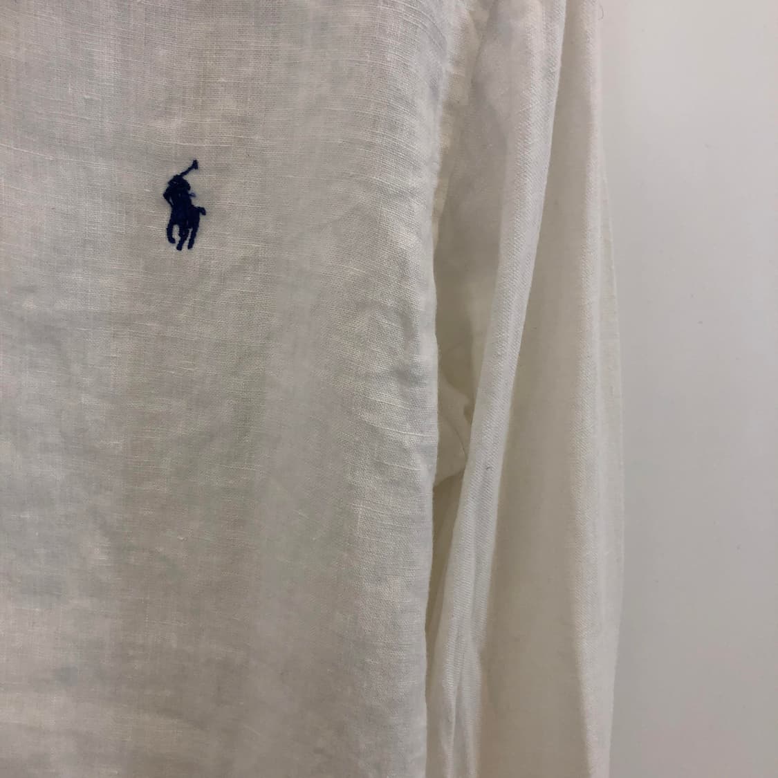 폴로 랄프로렌 상위라인 린넨셔츠 M 화이트 상품이미지2