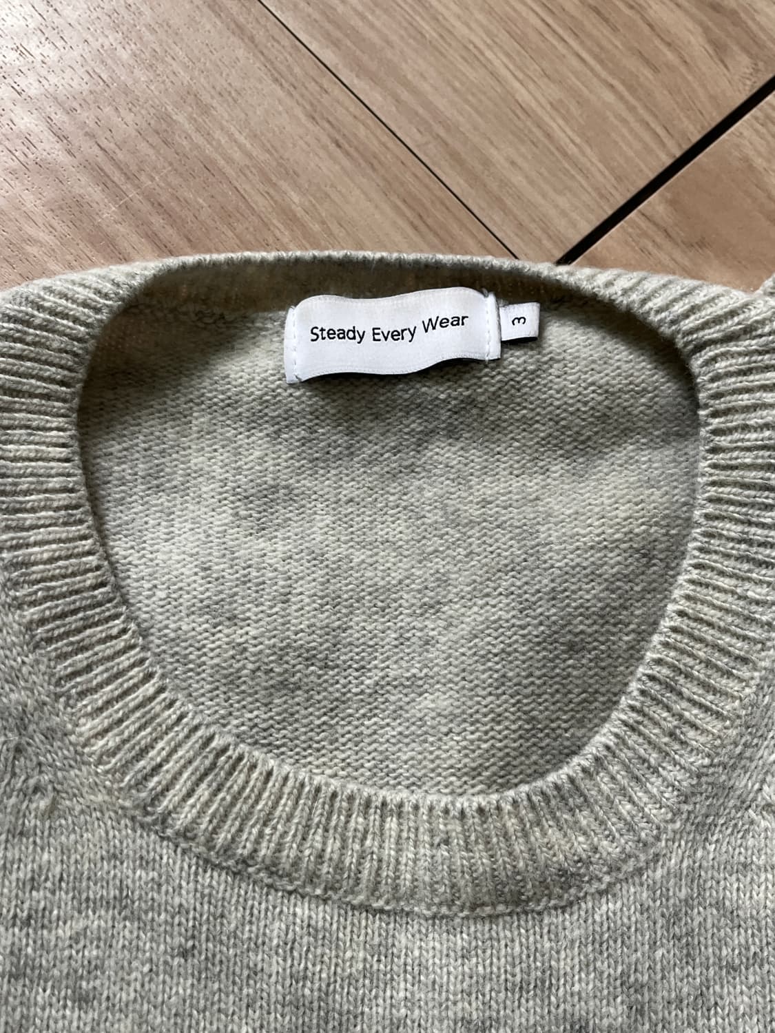 [3]스테디에브리웨어 코지 울 캐시미어 라운드넥 니트 상품이미지2