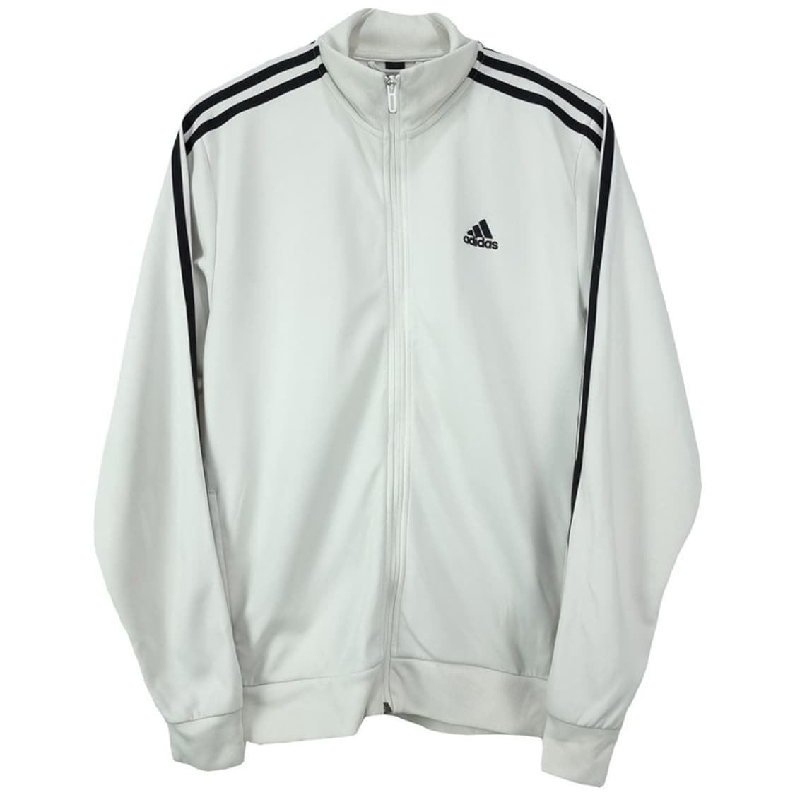 [아디다스] 로고 자수 화이트 져지 트랙탑 집업 자켓 M19538 상품이미지2