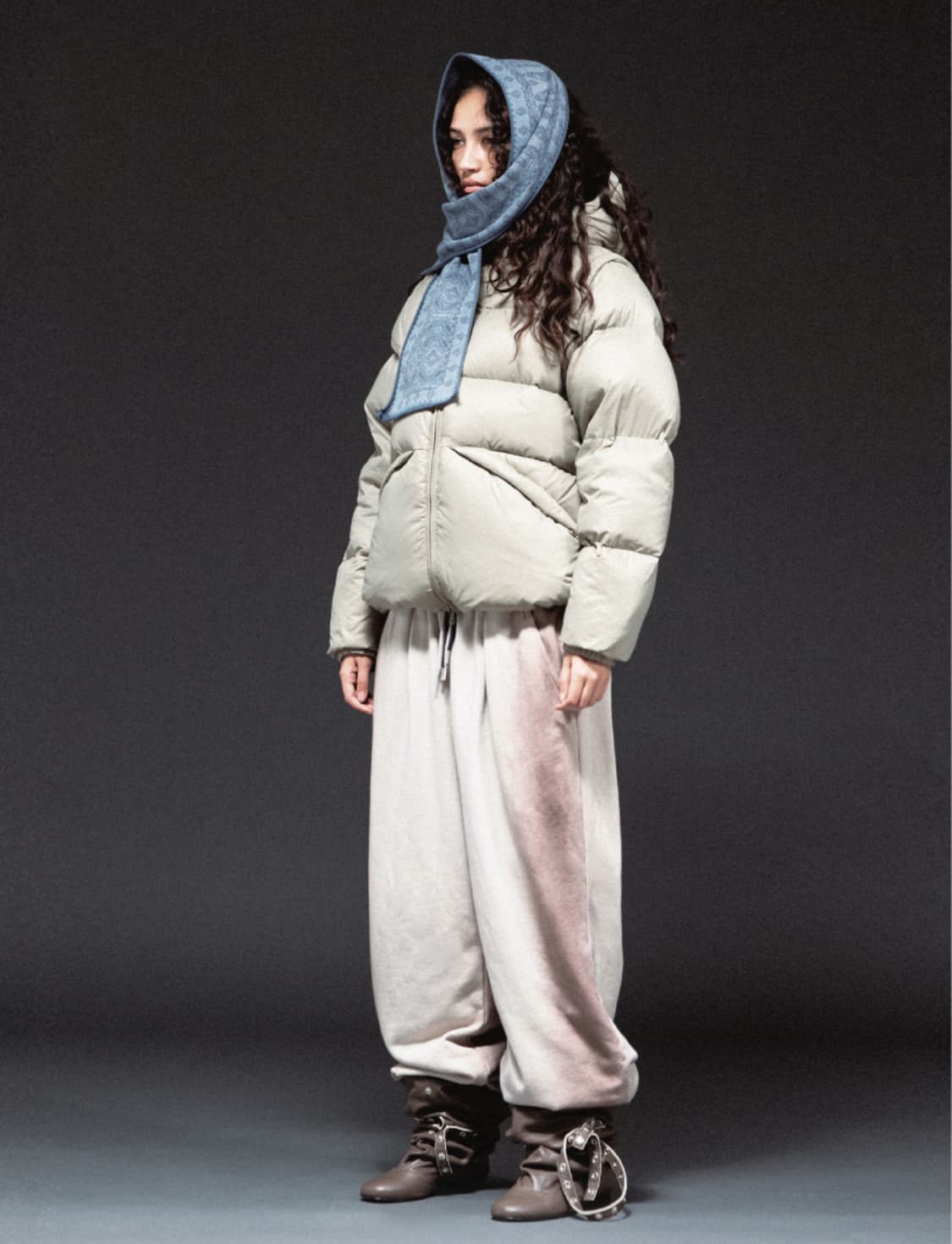 더바이닐하우스 리버시블 패딩 샌드/브라운 상품이미지1