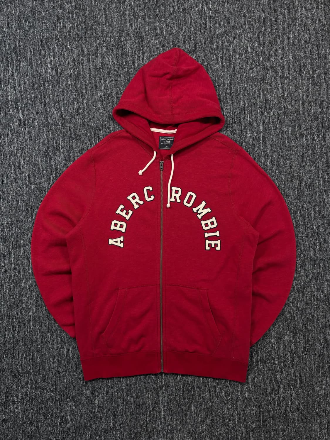 아베크롬비 스펠로고 레드 후드집업 상품이미지4