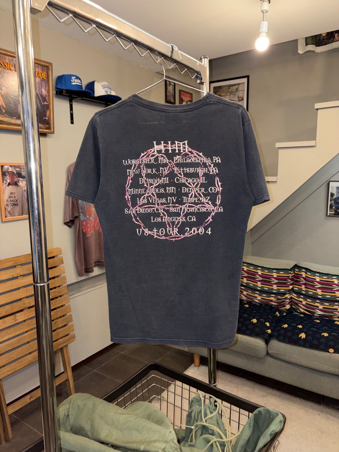 00’s HIM Heartagram USA tour faded T- 상품이미지9