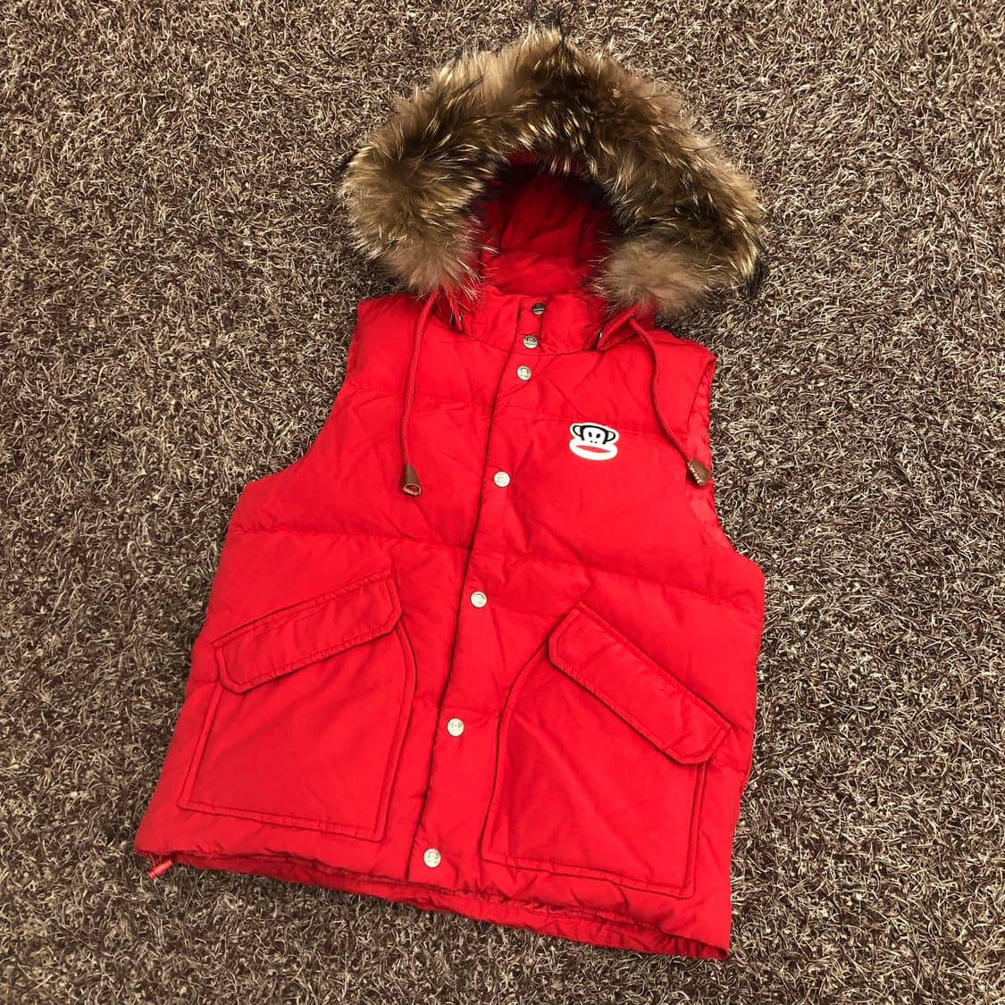 폴프랭크 덕다운 라쿤 패딩 조끼 상품이미지1