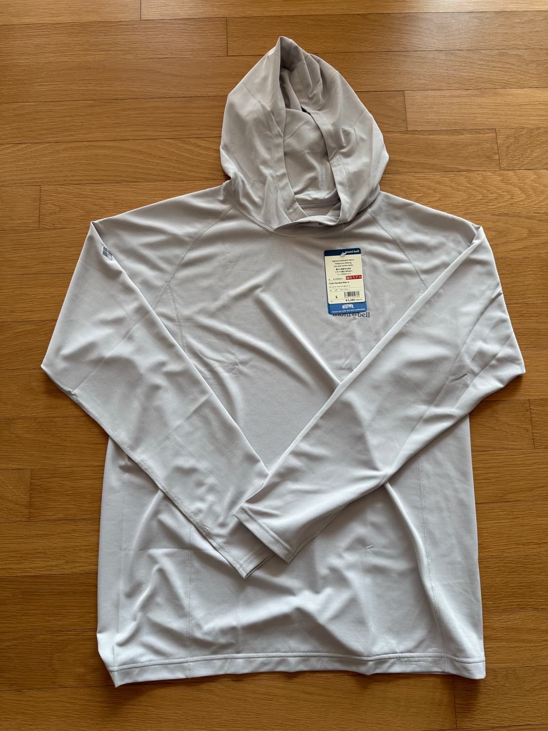 몽벨 쿨 후디 라이트그레이 상품이미지1