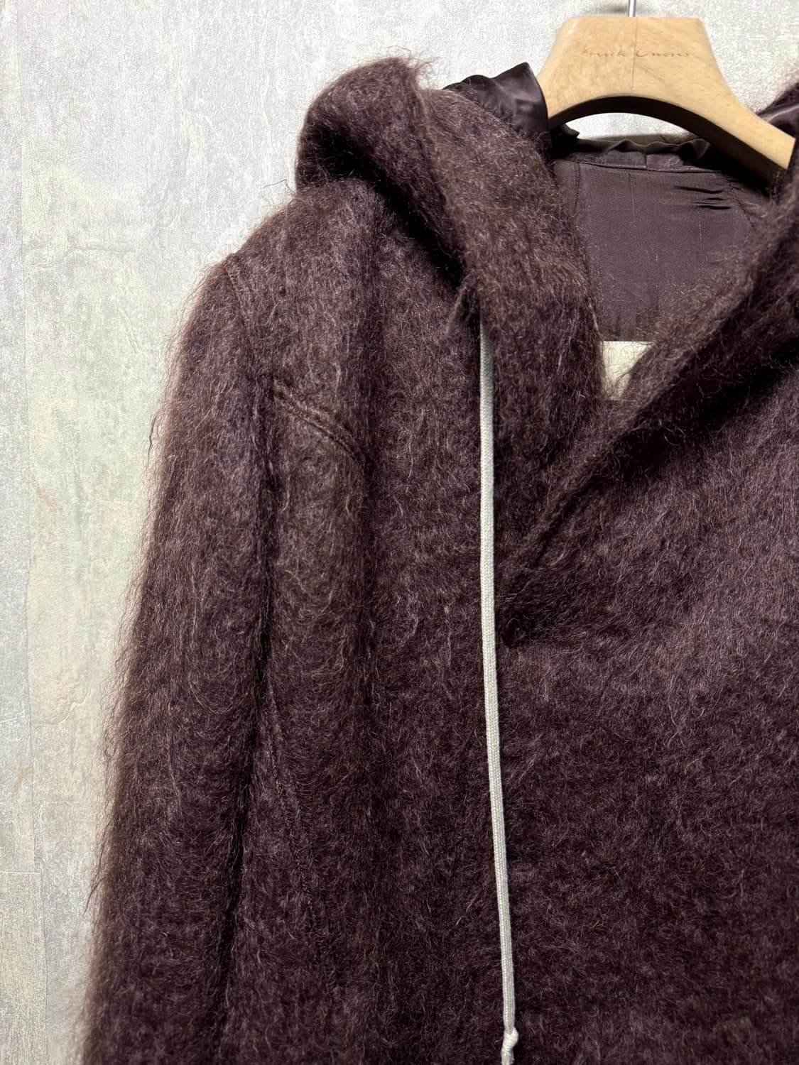 40 / Rick Owens 릭오웬스 모헤어 후드 코트 상품이미지3