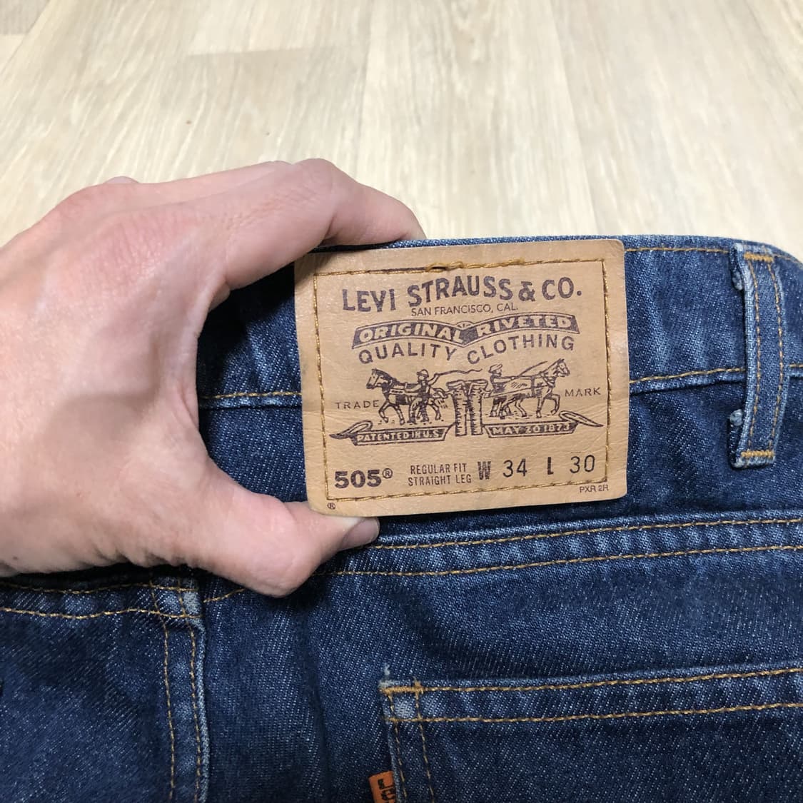 (33) 90's 리바이스 Levi's 505 오렌지탭 레귤러핏 데님 상품이미지9