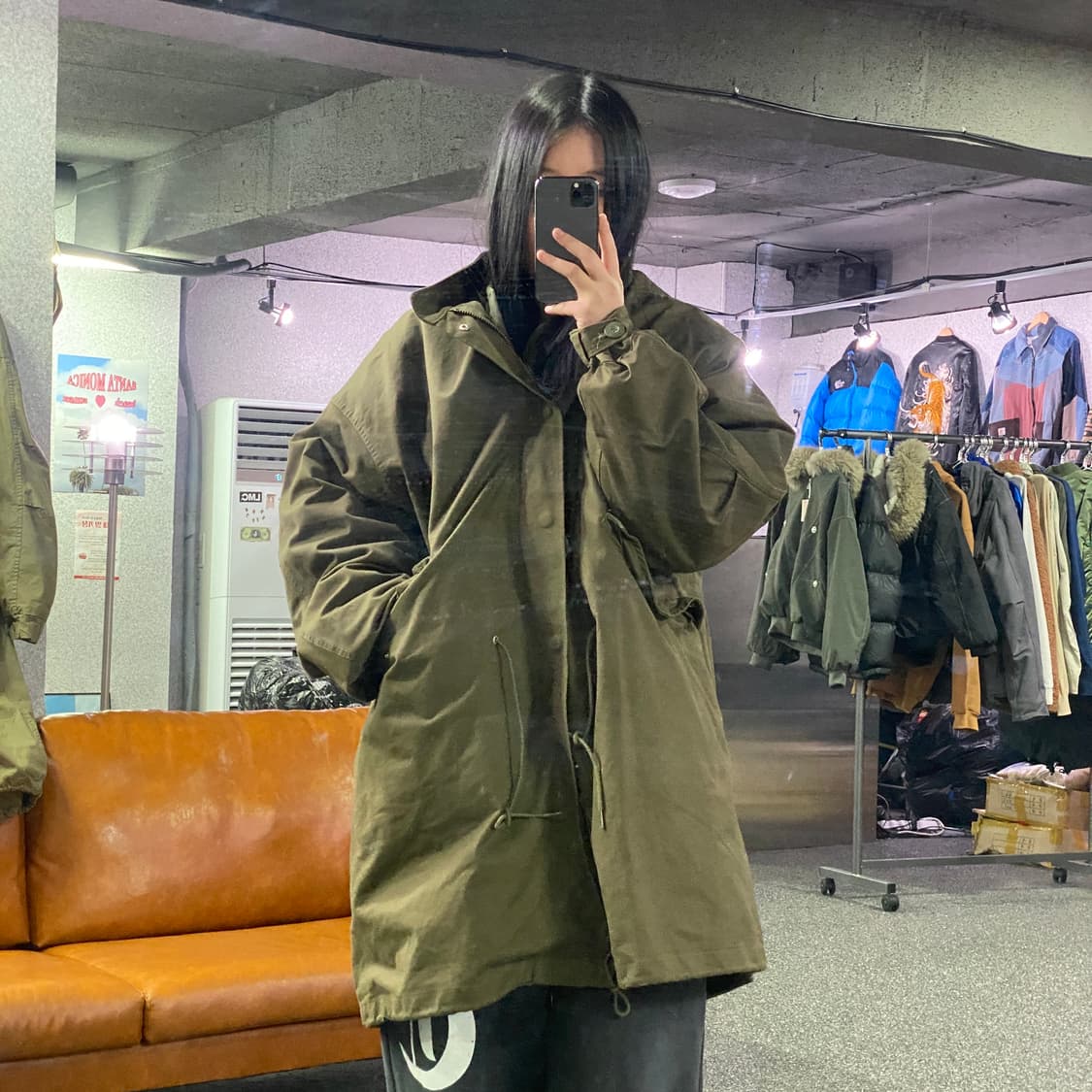 라퍼지스토어 카키 피쉬테일 야상 파카 B3921 상품이미지1