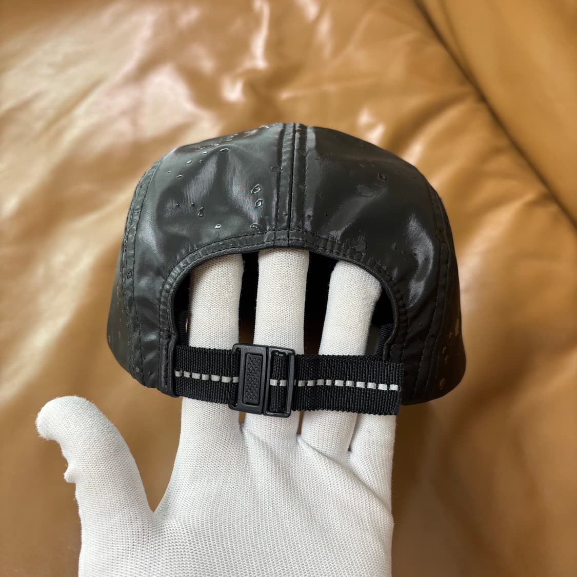 슈프림 캠프캡 모자 박스로고 스플래터 블랙 상품이미지7