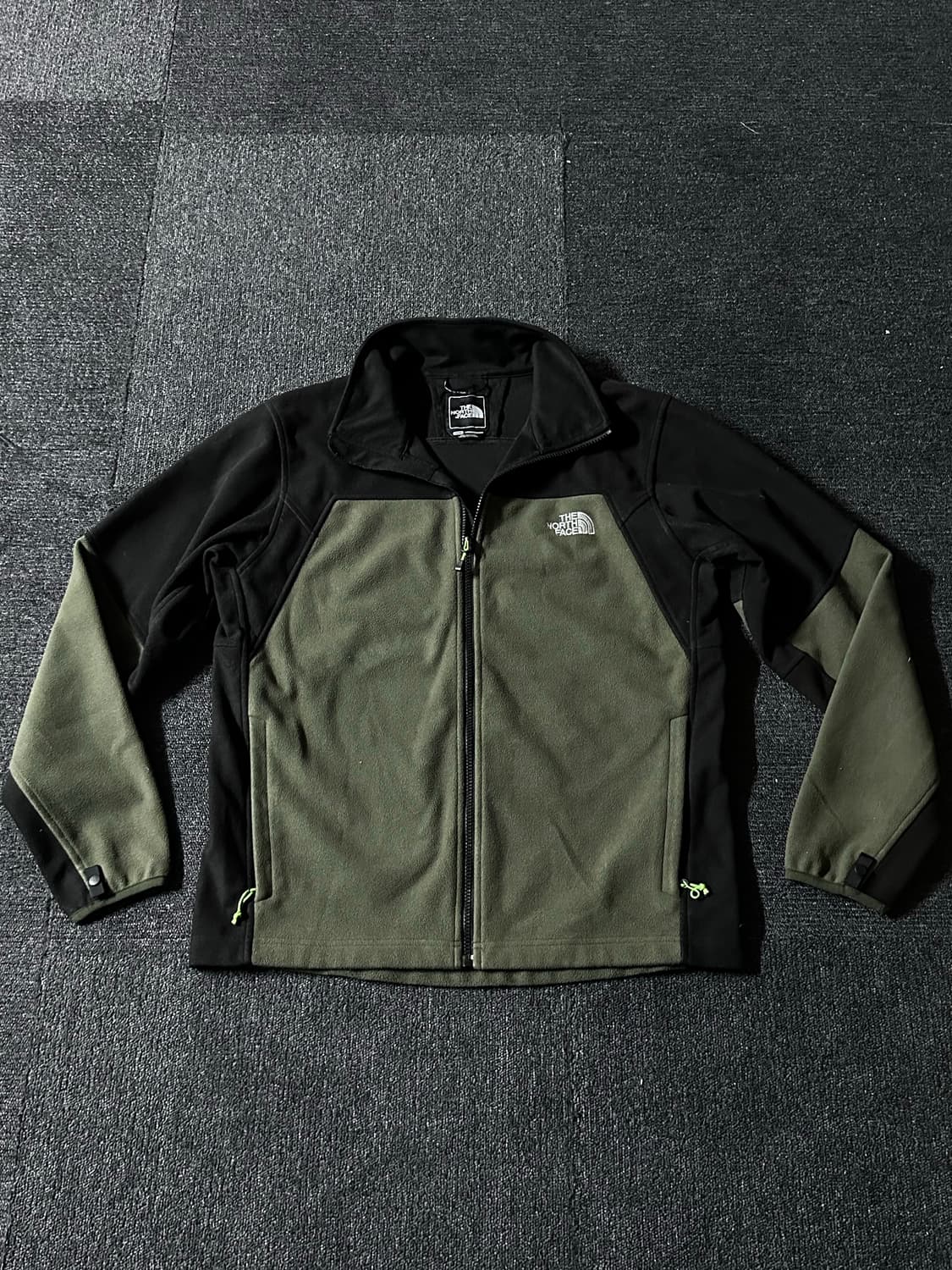 노스페이스 플리스 자켓  카키 블랙 후리스 상품이미지2