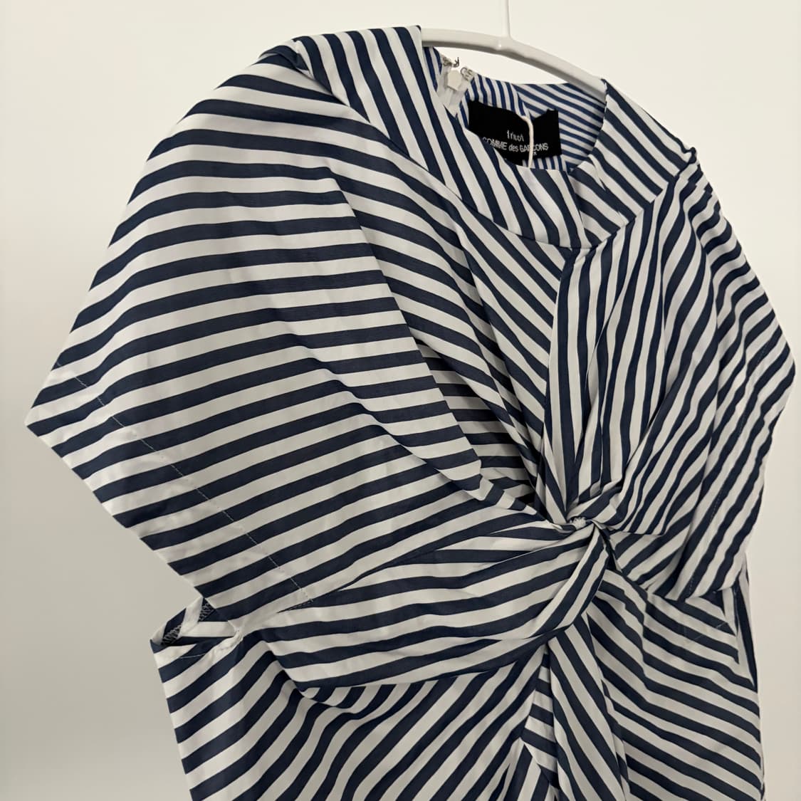 Knot Detail Mixed Stripe Blouse 상품이미지4