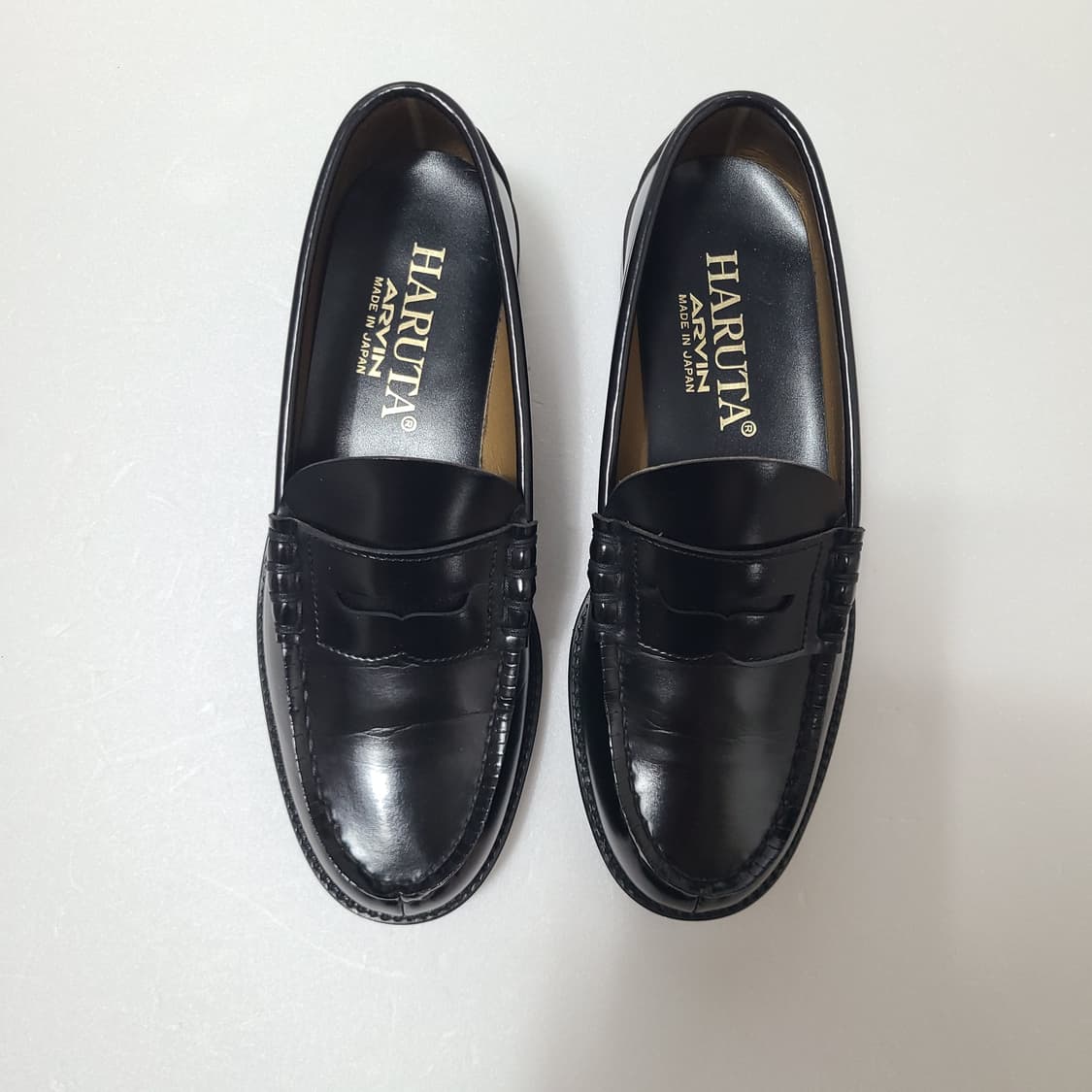 (250~255) 하루타 페니 로퍼 남성 블랙 구두 상품이미지3