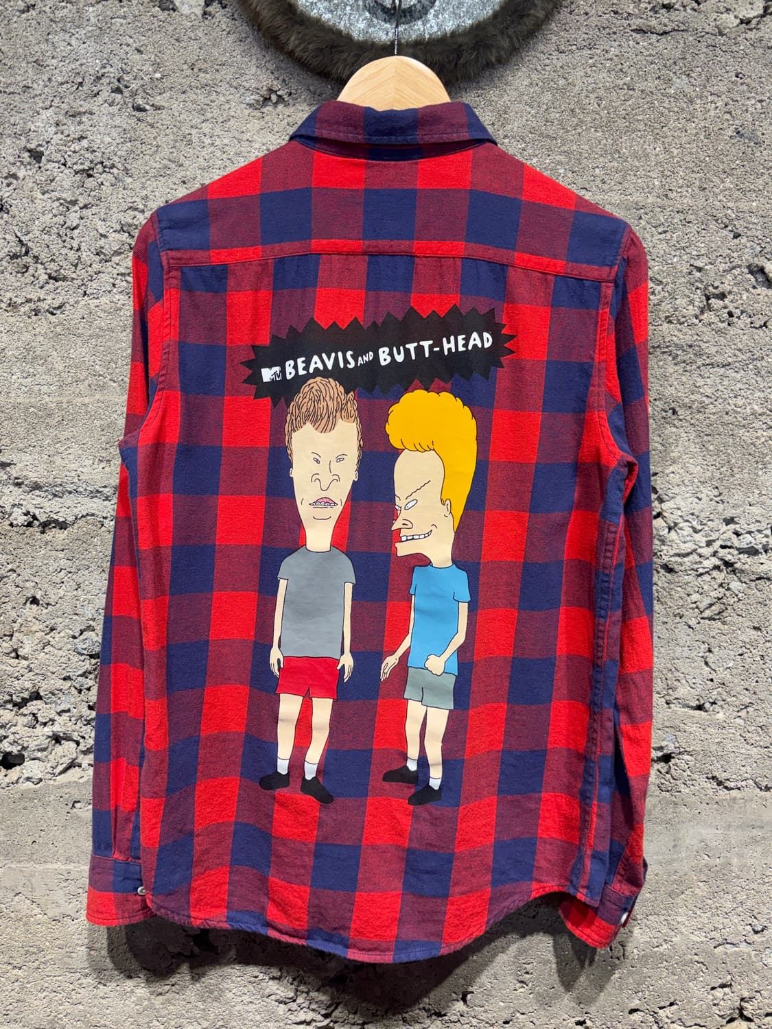 Beavis and Butt-Head 체크 셔츠 상품이미지1