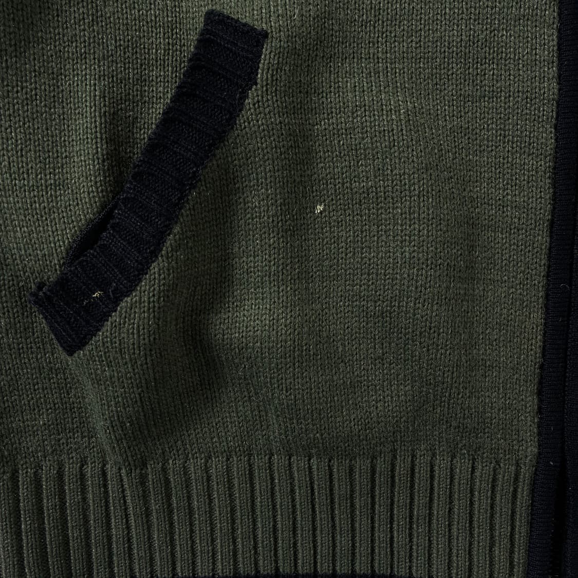 Armani exchange  알마니 익스체인지 램스울 카키 니트집업   상품이미지5