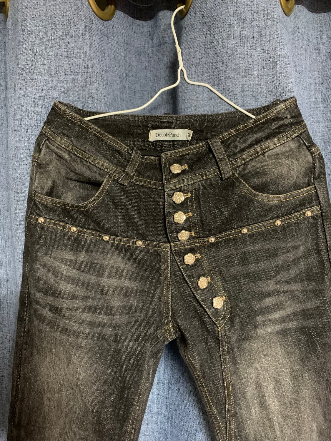 DoublePunch 흑청 데님 M 상품이미지2