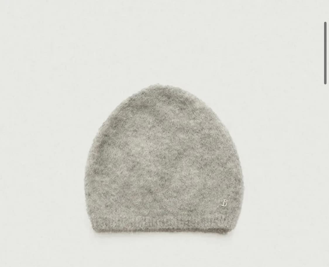 새상품 택o) 더바넷 스노우벌룬 비니 그레이 상품이미지2