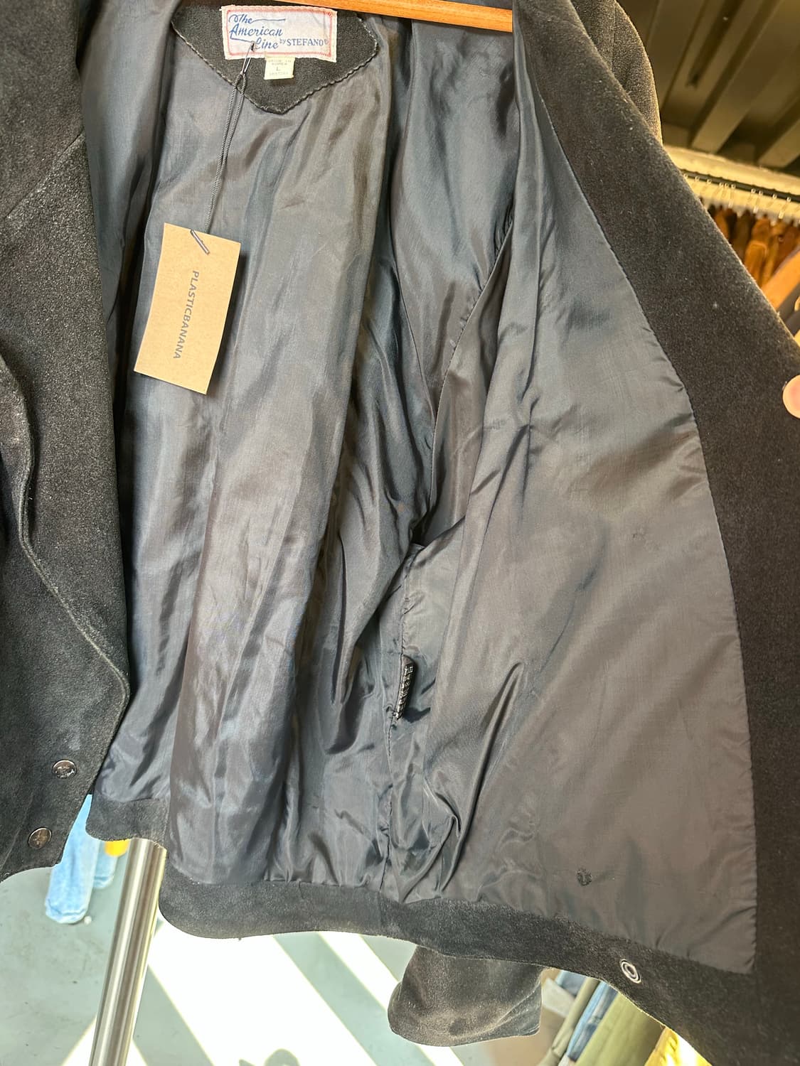 90s 헤비리얼레더 스웨이드 프린지 자켓 상품이미지8