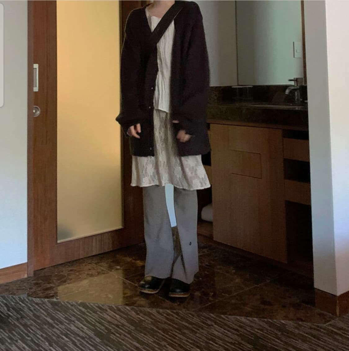 데일리마켓 헤어리 니트 가디건 상품이미지4