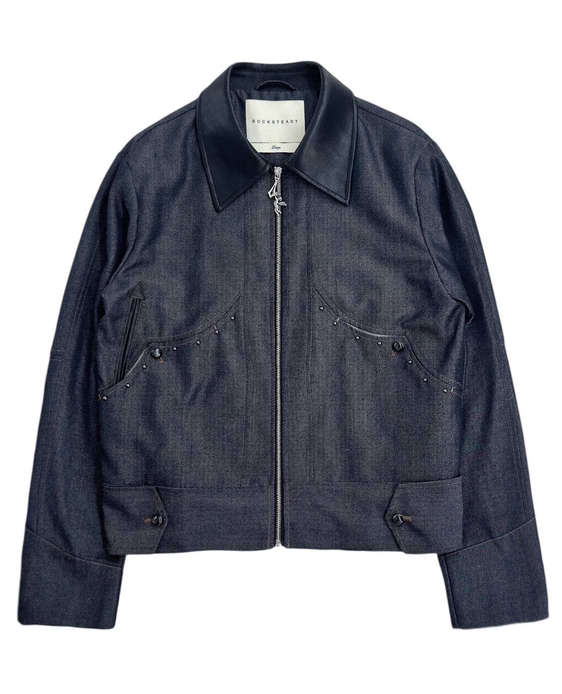록 스테디 웨스턴 스터드 데님 자켓 상품이미지5