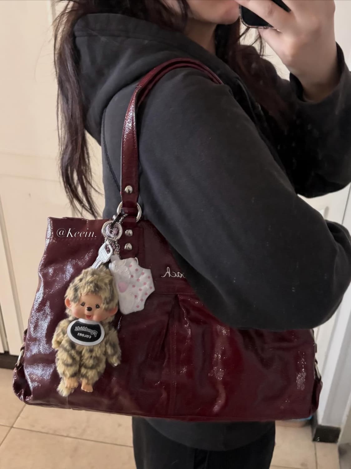 Coach red shoulder bag 상품이미지5