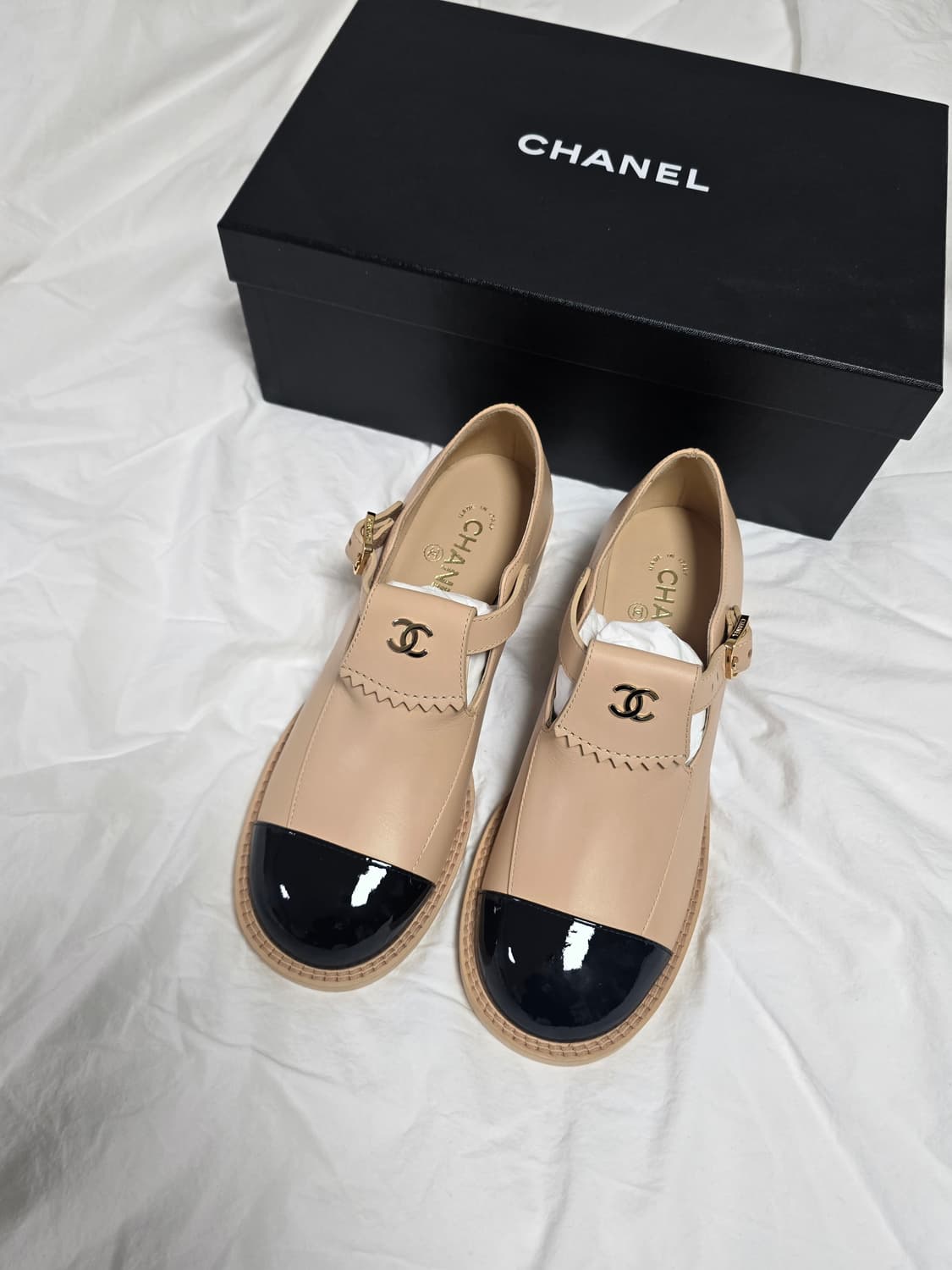 [EU39] 샤넬 마크다운 버클 메리제인 로퍼 새제품 상품이미지1