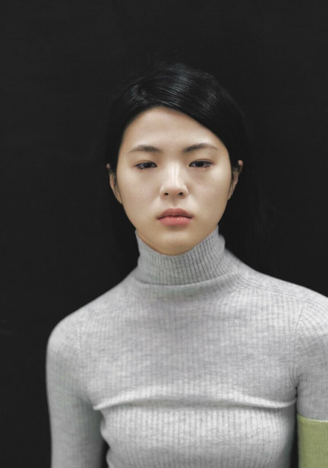 쥬키프 RIBBED HIGH-NECK TOP IN MIXED WOOL 상품이미지4